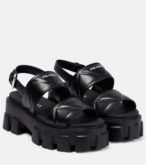 prada flat sandals 2015|prada women's high heeled sandals.